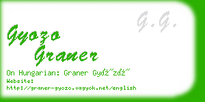 gyozo graner business card